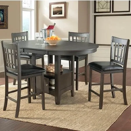 Casual Counter Height Table Set